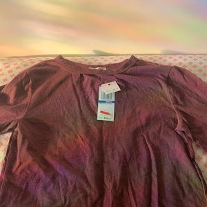 Small cut out long sleeve T-shirt with tags